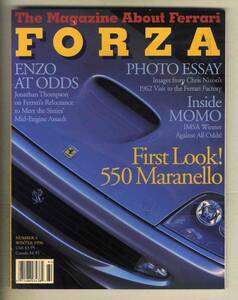 【c7598】1996年 FORZA Ferrari Magazine №4／フェラーリ550マラネロ、Team MOMOとフェラーリ333、... 