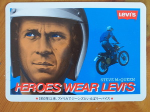 マニア必見 キングオブクール スティーブ・マックイーン Steeve McQueen ホンダ エルシノア リーバイス LEVI