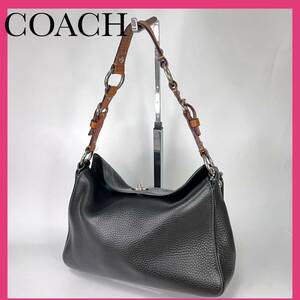 COACHコーチレザーショルダーバッグ ハンドバッグ ワンショルダー チェルシー ターンロック ホーボー 8A38