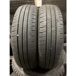 ★送料無料★ 165/65R14 2021年製 7～8分山 ダンロップ ENASAVE EC300+ 2本/中古オンロードタイヤ(夏タイヤ) アトレー N8207_F