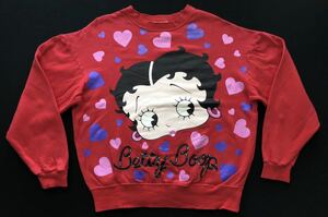 80s～90s KFS ベティブープ ビッグシルエット スウェット トレーナー　　BETTY BOOP Fleischer Studios Inc 正規品 ヴィンテージ 柳6133