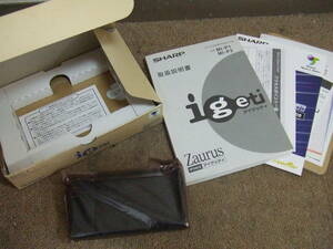 K244　SHARP Zaurus ザウルス PDA MI-P2-A igeti/アイゲッティ 中古　未確認　ジャンク