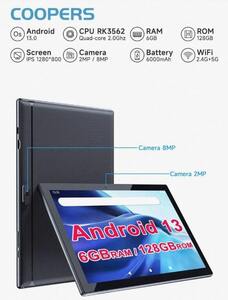 Android 13 タブレット 6GB RAM 128 GB ROM