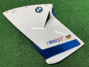 F800ST サイドカウル 左 青M/白 4663 7682697 BMW 純正 中古 バイク 部品 ブルー ホワイト アンダーカウル 修復素材に 車検 Genuine