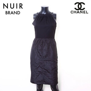 シャネル CHANEL ワンピース Size:36 シルク ブラック