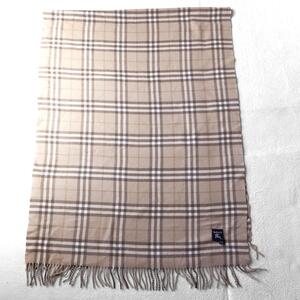 バーバリー Burberry ストール ブランケット マフラー カシミヤウール チェック柄 ノバチェック