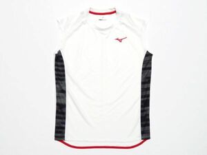 ミズノ MIZUNO ★ MTCモデル　ノースリーブ シャツ　Lサイズ　ホワイト × レッド　U2MA8012　※送料 185円（ 追跡番号付き ）