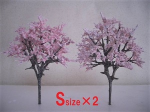 ■樹木ストラクチャー：桜 S　【満開の桜２本組】　「定形外郵便」送料込