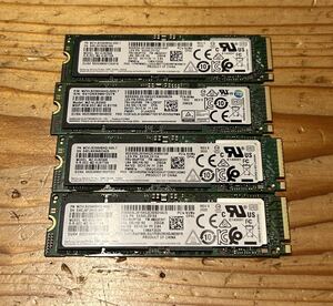 256GB・4点まとめ売りSAMSUNG MZVLB256HBHQ・SATA・SSDデータ消去済　動作可