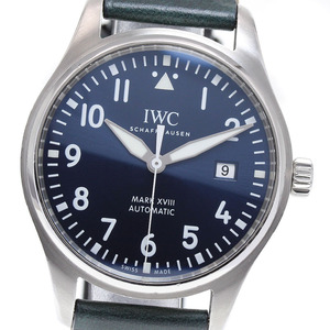 IWC IWC SCHAFFHAUSEN IW327004 パイロットウォッチ マークXVIII プティ・プランス デイト 自動巻き メンズ 良品 _820065