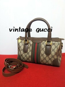 美品 極上！Gucci 2wayハンドバッグ ショルダーバッグ オールドグッチ