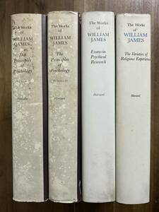 ウィリアム・ジェイムス作品集4冊　The Works of William James.　　英文洋書古書