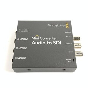 Blackmagic design ブラックマジックデザイン Audio to SDI Mini Converter コンバーター 通電確認済●動作未確認品【TB】