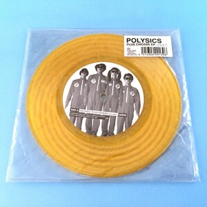 [u42]/ 未開封品 イエローカラー盤 EP / POLYSICS（ポリシックス）/『PLUS CHICKER EP. / SECRET AGENT MAN』