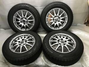 CROSE SPEED PREMIUM クロススピード アルミホイール 15インチ 15×6J +43 PCD 114.3 5H スタッドレスタイヤ 195/65R15 ノア ヴォクシー 等