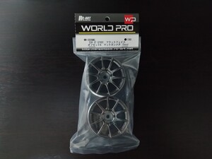 [WW-0906MG] WORLDPRO SSR GT GTX01 オフセット6 マットガンメタ (2pcs) RC ラジコン RC-ART ホイール