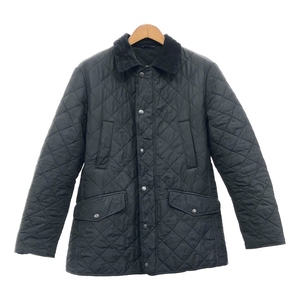 Barbour バブアー キルティング ジャケット ブラック (メンズ S) 中古 古着 Q9553