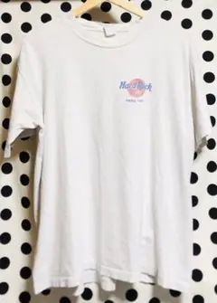 古着 90s ハードロックカフェ パリ Tシャツ バックプリント XL