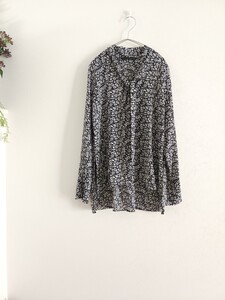 ■*ZARA BASICザラ 花柄棒タイブラウス Sサイズ*■