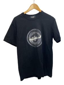 YOHJI YAMAMOTO◆Tシャツ/3/コットン/BLK/WE-T02-003