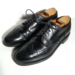 c0168 ★オールデン Alden★ 967 ウイングチップ 6 1/2 B/D 黒 ブラック ドレスシューズ ビジネス 高級革靴 紳士靴 本革