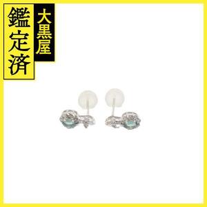 JEWELRY ジュエリー ピアス K18WG アレキサンドライト ダイヤモンド 両耳用【460】2120500228198