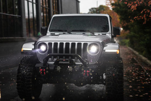 2018~ JL JEEP WRANGLER ウインカー+サイドマーカー 左右4点セット中古