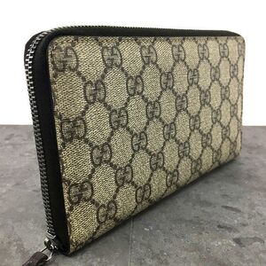 送料込み！ 極美品 GUCCI ジップウォレット 146212 PVC ヴィンテージウォレット 541