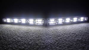 未使用品 ESUSE 5 LED デイライト　5.8w　ポジション0.5w 白色　幅15センチ　BELLOF　ベロフ