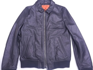 ROSSO（アーバンリサーチ）シンプルライダース 羊革 ブラック size:M 囗T巛