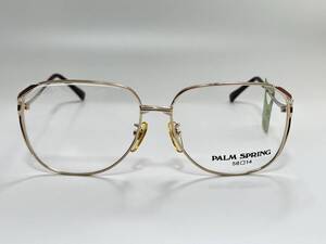 未使用 VINTAGE【PALM SPRING】ALL TITAN チタン めがね ゴールド 56□14 サングラス ヴィンテージ デッドストック 28