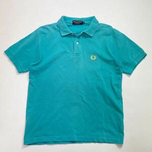 283 FRED PERRY SPORTSWEAR フレッドペリー 半袖 ポロシャツ サイズM ロゴ刺繍 コットン スポーツ GOLFゴルフにも 40518X