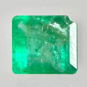 1円〜!!ソ付!!〔天然エメラルド1.149ct〕d 約6.5×5.8mm ルース 裸石 宝石 ジュエリー ベリル jewelry beryl emerald DF1/DF1 テDG0 w4す60