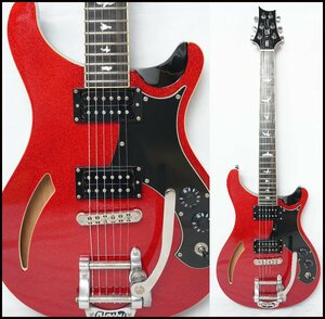 ★Paul Reed Smith★PRS SE CUSTOM 22 SEMI-HOLLOW RED SPARKLE 美品 セミホロウ★