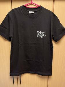 正規 20SS DIOR × SHAWN STUSSY ディオール ショーン ステューシー KIM JONES キムジョーンズ ロゴ Tシャツ 黒 XS 033J625I0554