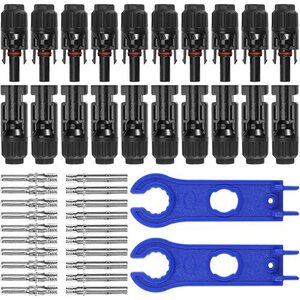 GTIWUNG 10組 セット M-C-4コネクター 具セット ソーラー発電 太陽光発電 高耐候性 耐熱 防塵 6