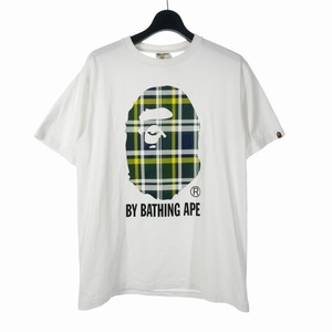 アベイシングエイプ A BATHING APE 23SS BAPE CHECK BY BATHING APE TEE ベイプ チェック Tシャツ カットソー半袖 L