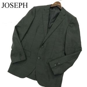 JOSEPH HOMME ジョセフ オム 通年 背抜き 絹 シルク混★ アンコン テーラード ジャケット Sz.46　メンズ グレー　A3T12213_A#O