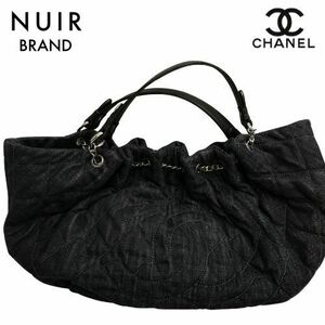 シャネル CHANEL ハンドバッグ 2008 デニム ブラック