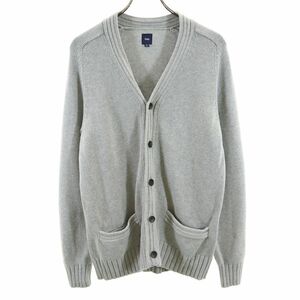 ギャップ 長袖 Vネック カーディガン M グレー系 GAP ニット メンズ