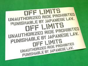 a96.OFF LIMITS ステッカーset　グレー