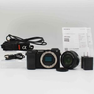 わずか1856ショットの■ほぼ新品■ SONY α6300 パワーズームレンズキット SELP1650 ブラック ILCE-6300L#27022