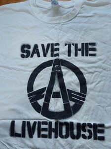 中古Tシャツ　XLサイズ　GAUZE チャリティー　SAVE THE LIVE HOUSE 