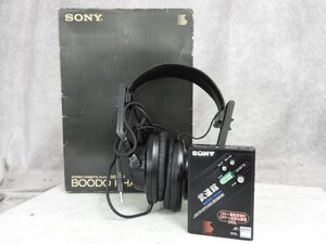 【G】SONY DD-100 BOODO KHAN ポータブルカセットプレーヤー/DR-S100 ヘッドフォン ソニー 3006514