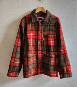 ◆送料込◆JUNYA WATANABE MAN◆ジュンヤワタナベ　コムデギャルソン LE LABOUREUR チェック柄ジャケット　S　フランス製◆USED古着