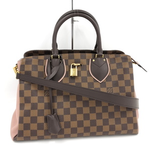 LOUIS VUITTON ノルマンディー 2way ハンドバッグ ダミエ エベヌ N41488