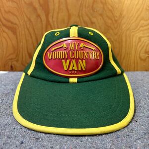 70s 非売品 ノベルティ　ヴァンヂャケット VAN JACKET WOODY COUNTRY CAP ロングビル　キャップ　ビンテージ　アイビー サイズフリー