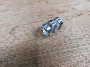 3個セット メッキ アクスルカラー φ12 アクスルシャフト対応 6mm×20mm×12mm 汎用 モンキー DAXNSR ホイールカラー オフセット調整