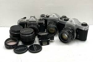 〈カメラ〉PENTAX　ペンタックス　カメラ　SP　MEなど　レンズ　フィルム式　レトロ【中古/現状品/まとめ品/ジャンク品】004634-19