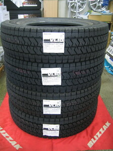 ブリヂストン 国産 スタッドレス タイヤ VL10 195/80R15 195/80-15 107/105N LT 新品 4本 セット 送料無料 ハイエース、キャラバン